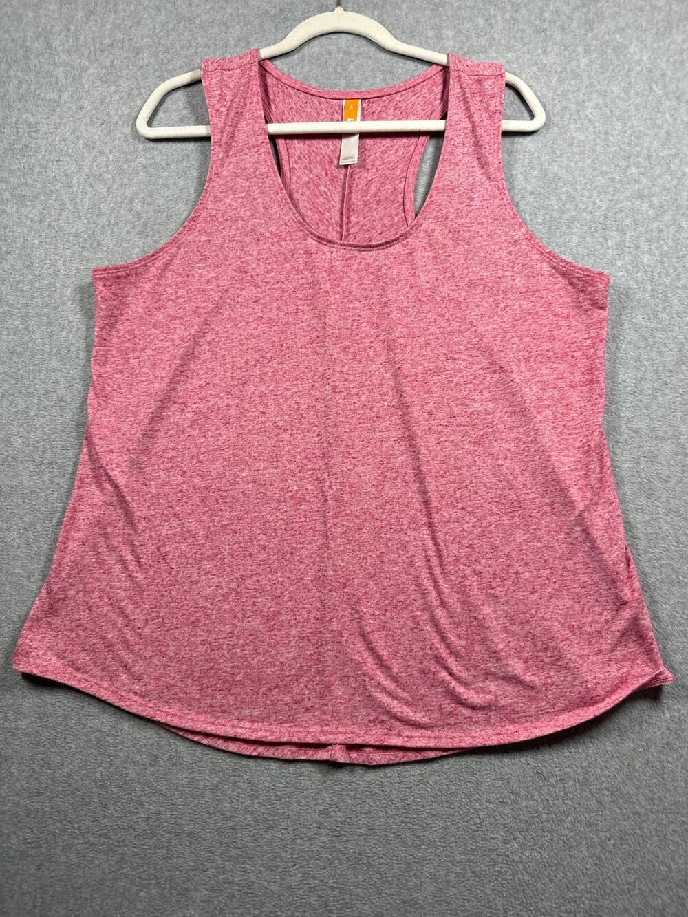 Lucy Running Tank Top Women's Size XL Pink Sleeveless Racerback Scoop Neck